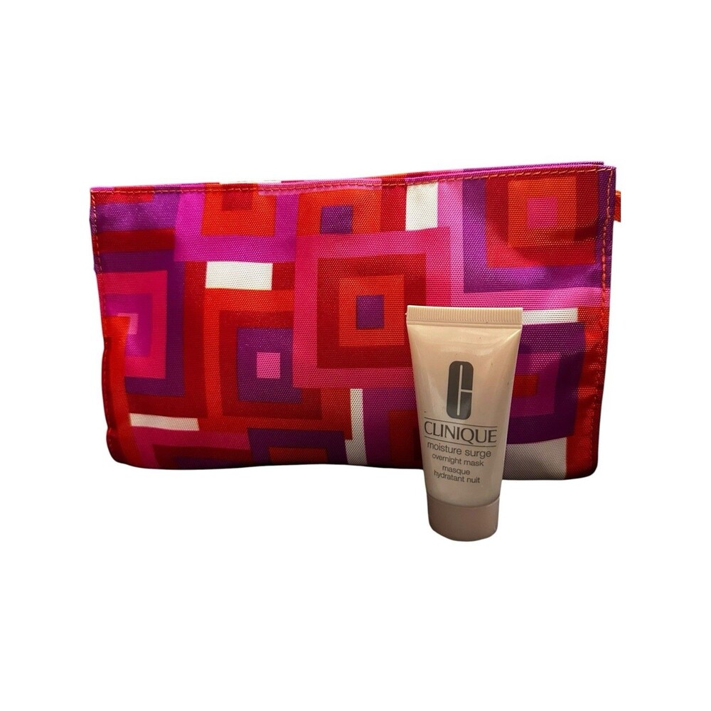 Clinique Moisture Surge Overnight Mask Travel Size + Clinique Makeup Bag